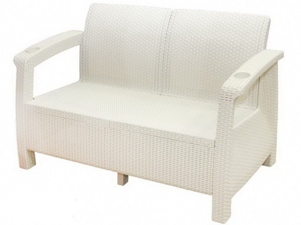 Двухместный диван Yalta Sofa Seаt белый купить в Калининграде