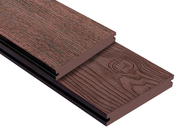 Террасная доска ДПК Outdoor 3D полнотелая STORM/OCEAN BROWN коричневая микс купить в Калининграде