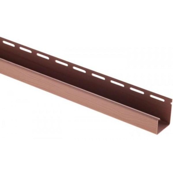 J-профиль Люкс Крашенный, T-15, ВН, Красно-коричневый купить в Калининграде