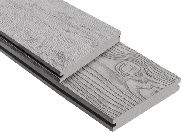 Террасная доска ДПК Outdoor 3D полнотелая STORM/OCEAN GREY серая микс купить в Калининграде