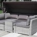 Диван-Трансформер AFINA плетеный из иск. ротанга AFM-320G Grey купить в Калининграде