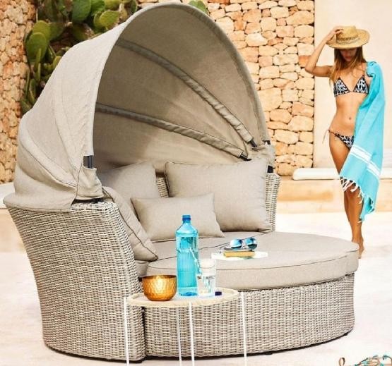 Диван-Трансформер AFINA плетеный из иск. ротанга AFM-325 Beige купить в Калининграде