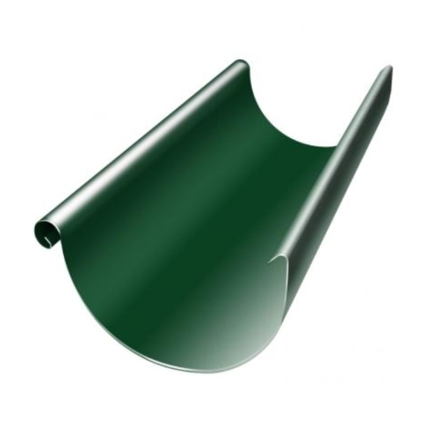 Водосток Grand Line 125x90 – Желоб 3м RAL 6005 купить в Калининграде