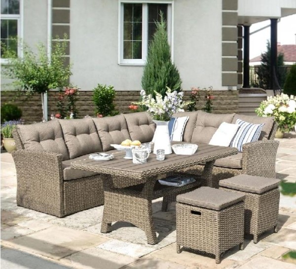 Комплект мебели AFINA плетеной из иск. ротанга AFM-307B Beige купить в Калининграде