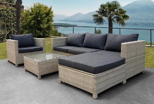 Комплект мебели AFINA плетеной из иск. ротанга YR821G Grey/Grey купить в Калининграде