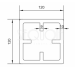 Столб SEQUOIA Evolution 3D WOOD BROWN купить в Калининграде
