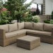 Комплект мебели AFINA плетеной из иск. ротанга YR825B Beige купить в Калининграде