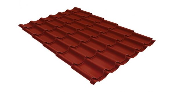 Металлочерепица классик 0,5 Satin RAL 3009 оксидно-красный купить в Калининграде