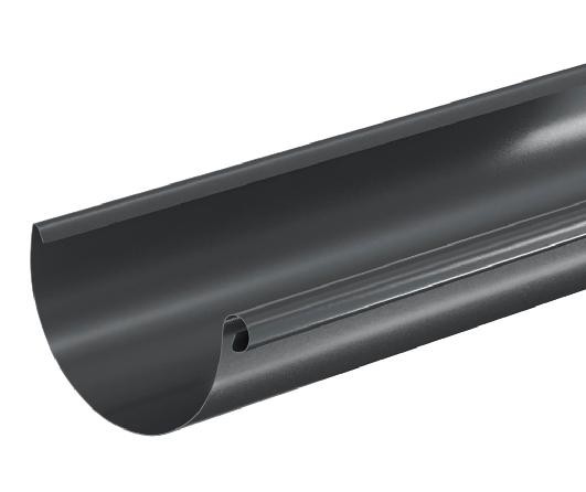 Водосток Aquasistem, система 150/100 - Водосточный желоб 3.00м RAL 7024 Тёмно-серый купить в Калининграде