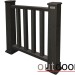Ограждение из ДПК Outdoor Классик 3D STORM чёрный купить в Калининграде