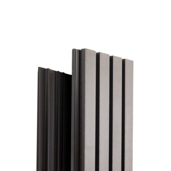 Фасадная доска Ecodecking Техно реечная 200х26х3000 Серый купить в Калининграде