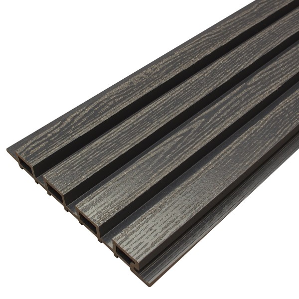 Фасадная доска из ДПК Faynag Wood Рейка Мокрый Асфальт купить в Калининграде