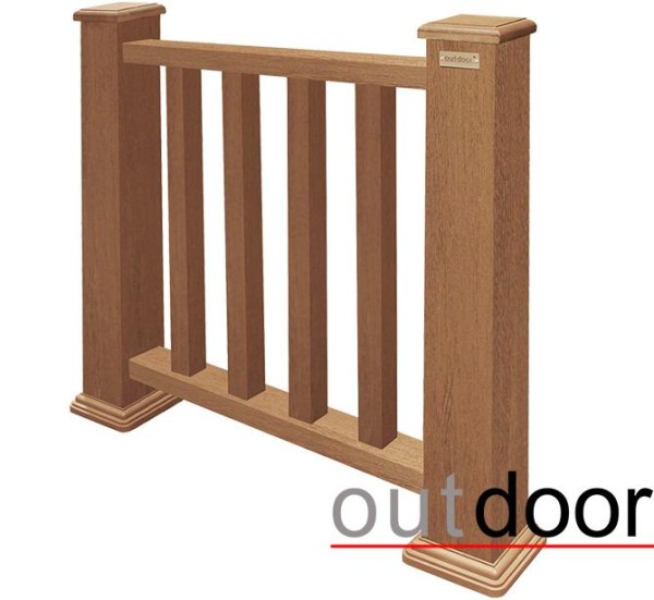 Ограждение из ДПК Outdoor Классик 3D STORM дуб купить в Калининграде