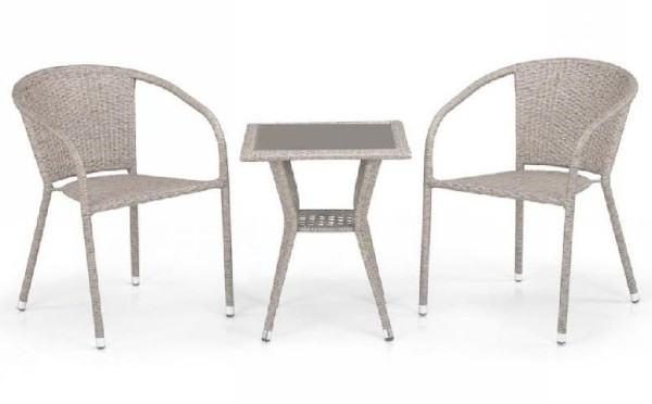 Комплект плетеной мебели AFINA из иск. ротанга T25C/Y137C-W85 Latte 2Pcs купить в Калининграде