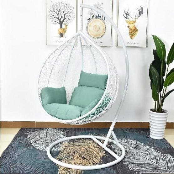 Кресло Подвесное из искусственного ротанга AFM-168A-L White/Green купить в Калининграде