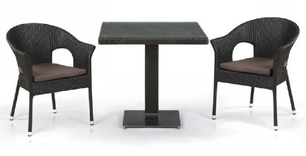 Комплект плетеной мебели AFINA из иск. ротанга T605SWT/Y79A-W53 Brown 2Pcs купить в Калининграде
