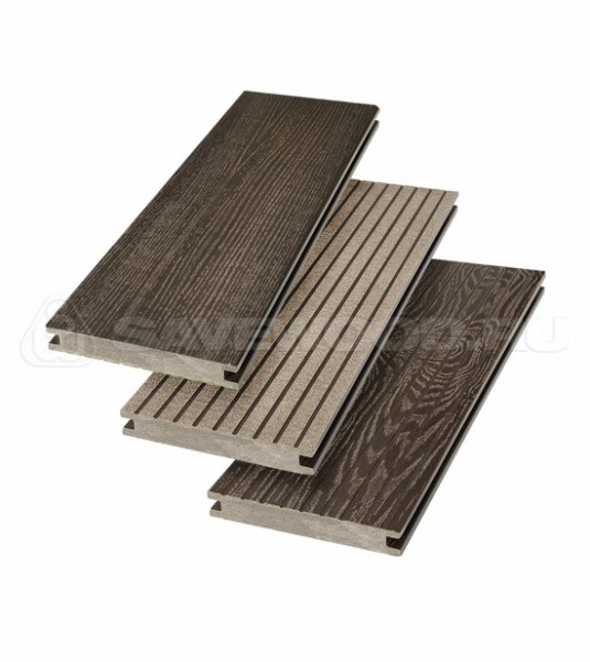Террасная доска SW Fraxinus (R) полнотелая «SaveWood» Темно-коричневый купить в Калининграде