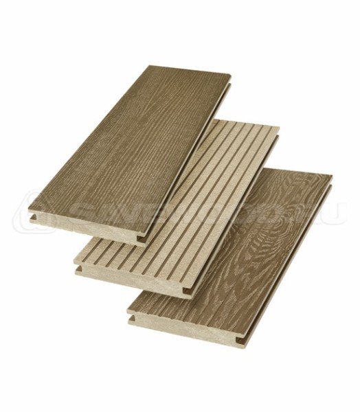 Террасная доска SW Fraxinus (R) полнотелая «SaveWood» Тик купить в Калининграде