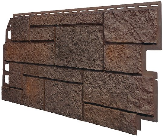 Фасадная панель VOX Sandstone (Сандстоун) темно коричневый купить в Калининграде