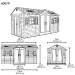Сарай пластиковый LifeTime 15x8 DD купить в Калининграде
