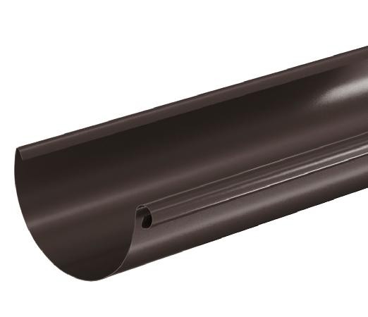 Водосток Aquasistem, система 150/100 - Водосточный желоб 3.00м RR 32 Тёмно Коричневый купить в Калининграде