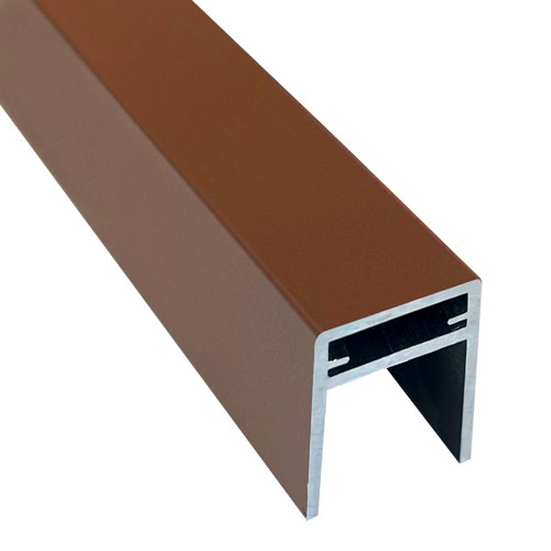 П-профиль Алюминиевый EasyDecking 35x25 Коричневый купить в Калининграде