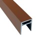 П-профиль Алюминиевый EasyDecking 35x25 Коричневый купить в Калининграде