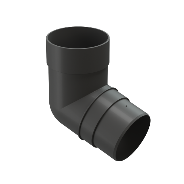 Колено 72˚ для водосточной трубы Docke Premium Графит купить в Калининграде