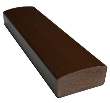 Лавочный брус Ecodecking Некст полнотелый глянцевый 70х35 шоколад купить в Калининграде
