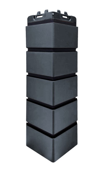 Угол Grand Line состаренный кирпич премиум Графит (шов RAL 9005) купить в Калининграде