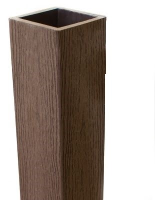 Столб опорный Woodvex Co-Extrusion Темно - Коричневый купить в Калининграде