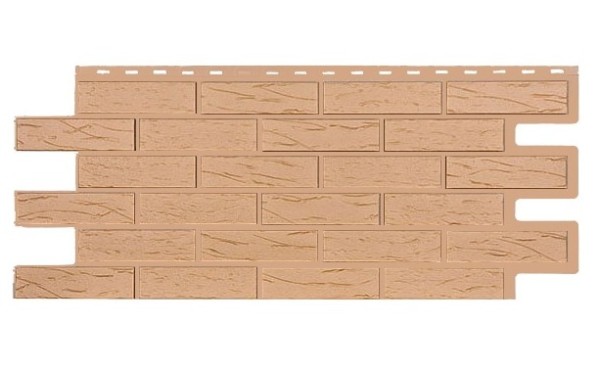 Фасадная панель T-Siding Кирпич Саман Эко Крем купить в Калининграде