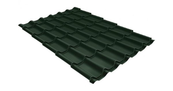 Металлочерепица классик 0,5 Satin RR 11 темно-зеленый купить в Калининграде